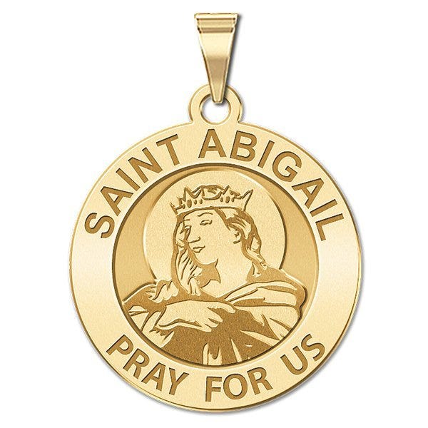 Saint Abigail Religious Round Medal