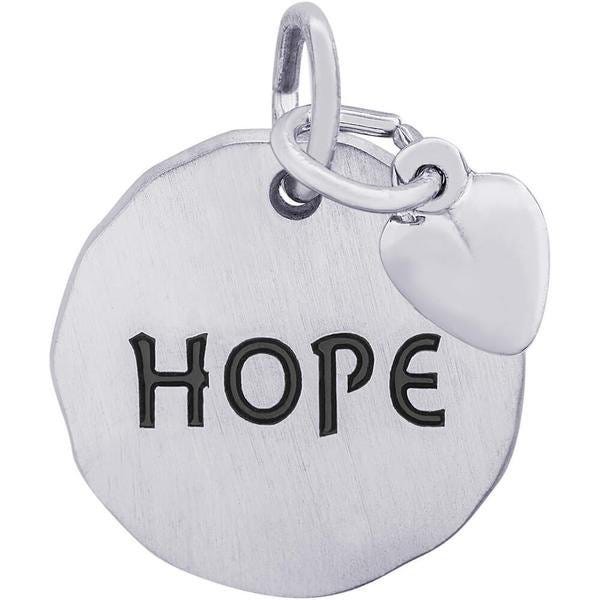 Hope Tag with Heart Engravable