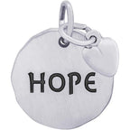 Hope Tag with Heart Engravable