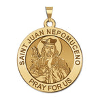 Saint Juan Nepomuceno Round Religious Medal