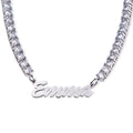 Personalized and Exclusive CZ Nameplate Necklace