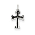 Sterling Silver Antiqued Cross Charm