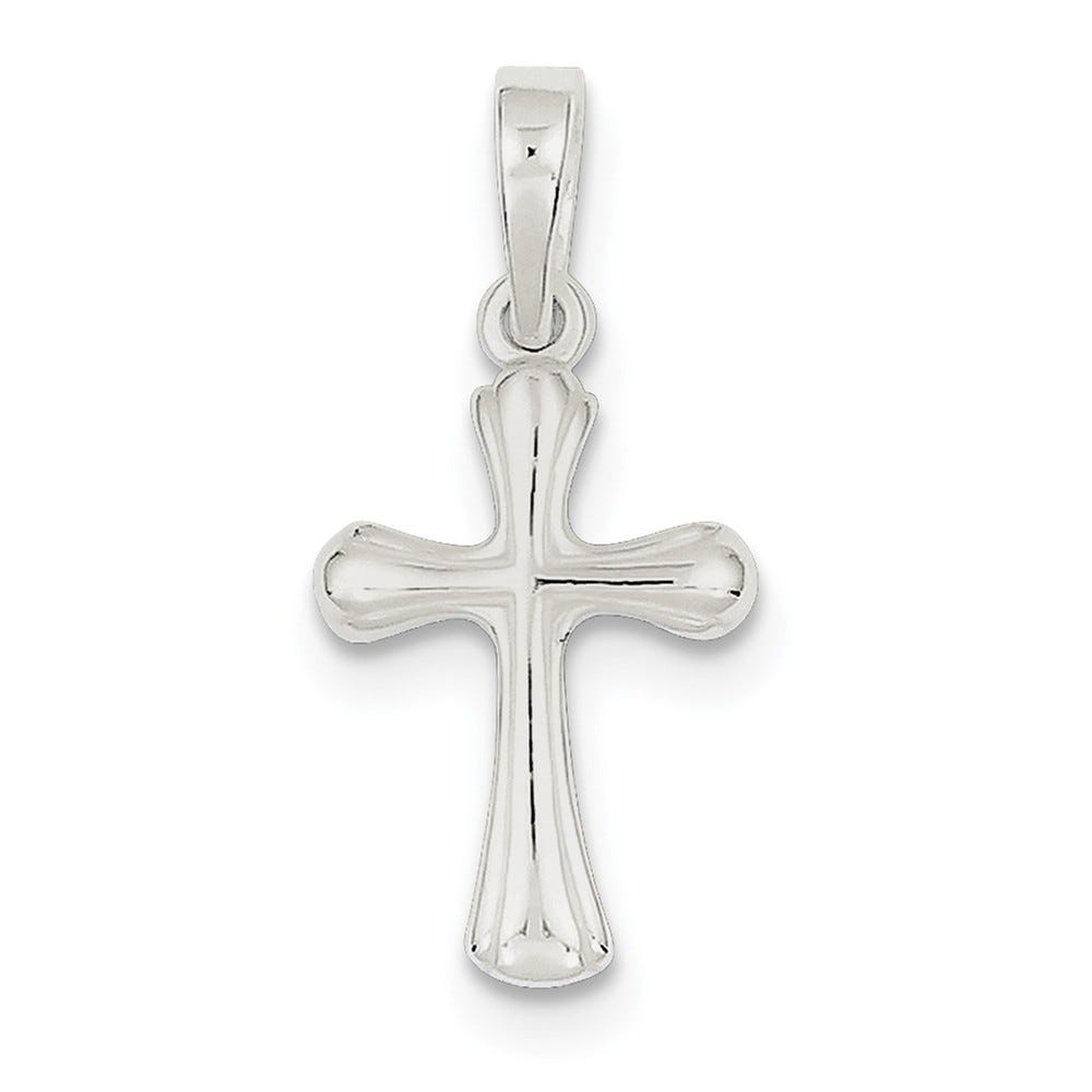 Sterling Silver Flared-End Cross Charm