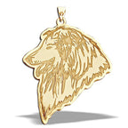 Collie Dog Portrait Charm or Pendant