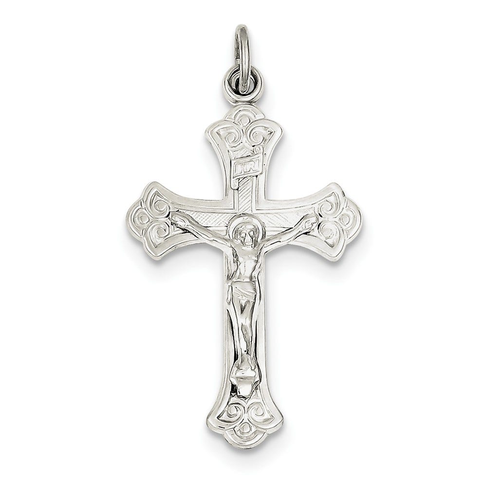 Sterling Silver Inri Crucifix Pendant