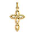 Polished Cut-Out Passion Cross Pendant