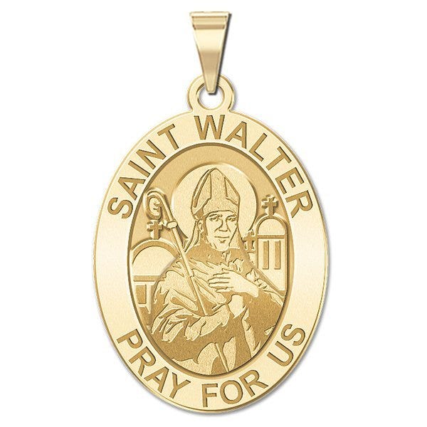 Saint Walter Oval Religious Medal
