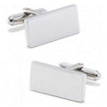 Engravable Stainless Steel Rectangle Cufflinks