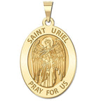 Saint Uriel - Oval Religious Medal