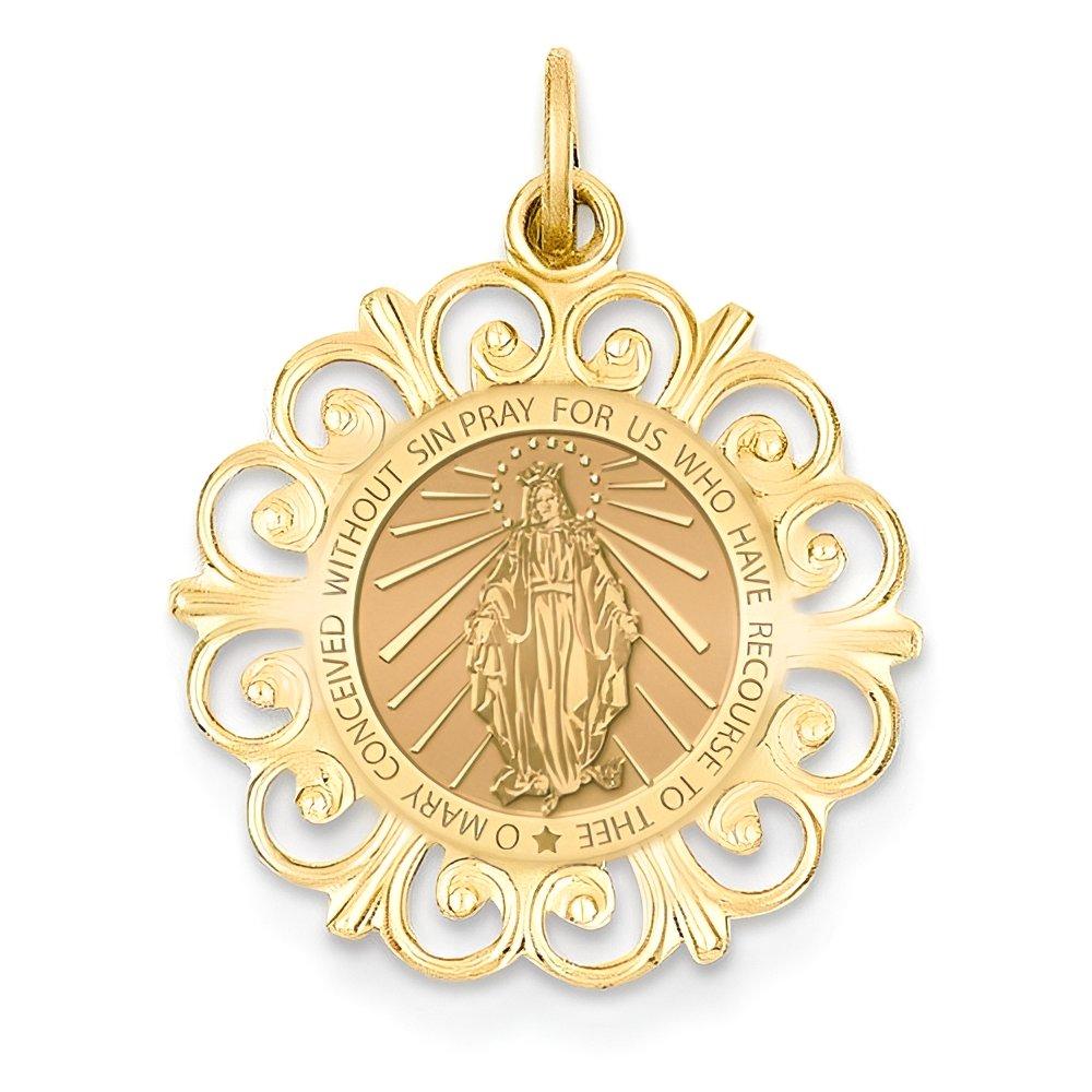 Round Filigree Miraculous Medal