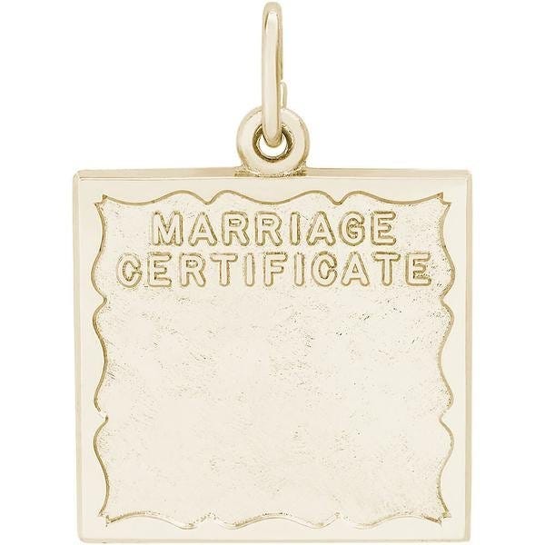 Marriage Certificate Engravable
