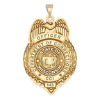 Personalized Wisconsin Corrections Badge with Your Number