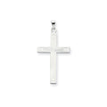 14K White Gold Cross Pendant