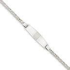 Custom Engraved 14K Gold Men's Anchor Link ID Bracelet