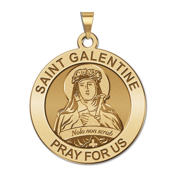 Saint Galentine Round Religious Medal