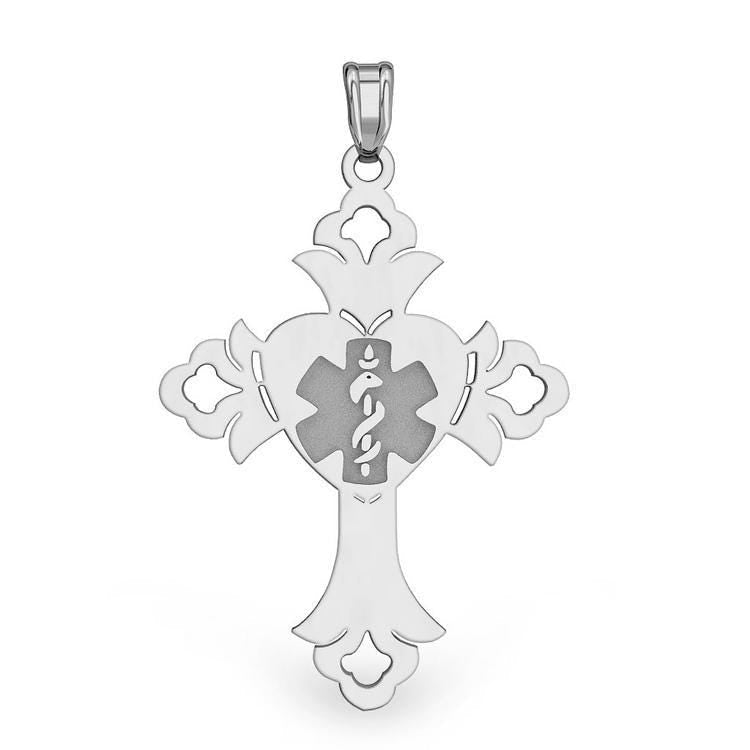Medical Id Cross Pendant