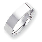 Platinum Approx. 0.24 Inch Flat Wedding Band