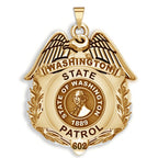 Personalized Washington State Patrol Badge with Rank and Number