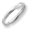 14K White Gold Approx. 0.12 Inch Knife Edge Wedding Band