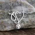 Personalized Nurse Stethoscope Necklace with Chain