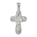 Cz Scrollwork Cross Pendant