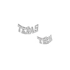 Pair of Texas Tech Block Earrings
