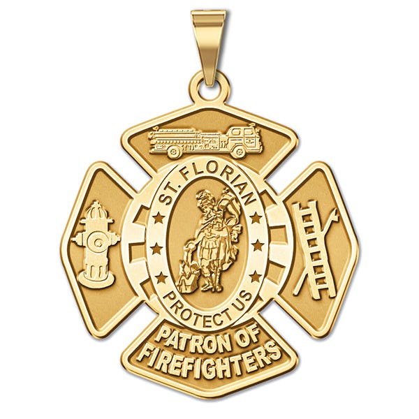 Saint Florian Firefighter Badge Medal