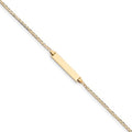 Custom Engraved 14K Gold Children's Curb Link ID Bracelet