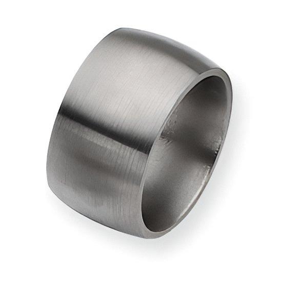 Titanium Approx. 0.47 Inch Satin Wedding Band