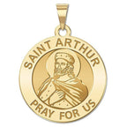 Saint Arthur Round Religious Medal