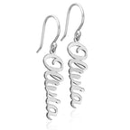 Script Name Dangle Earrings