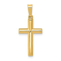 14K Hollow Cross Pendant