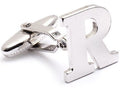 Genuine Sterling Silver Letter "R" Cufflinks