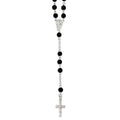 32In Black Bead Rosary
