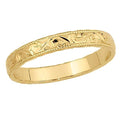 14K Yellow Gold Approx. 0.16 Inch Fancy Wedding Band