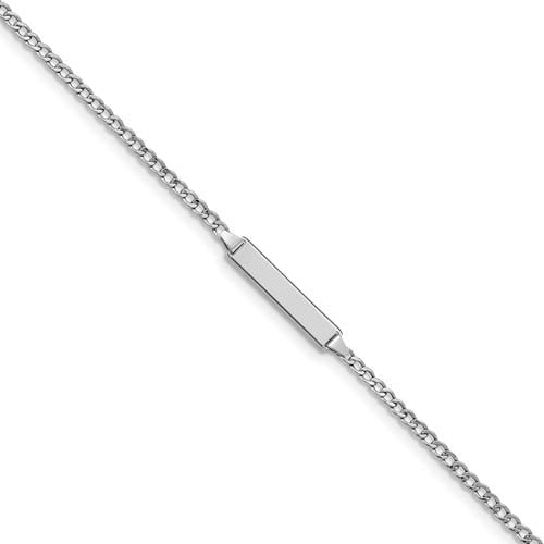 Custom Engraved 14K Gold Children's Cuban Link ID Bracelet