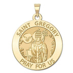 Saint Gregory Round Religious Medal