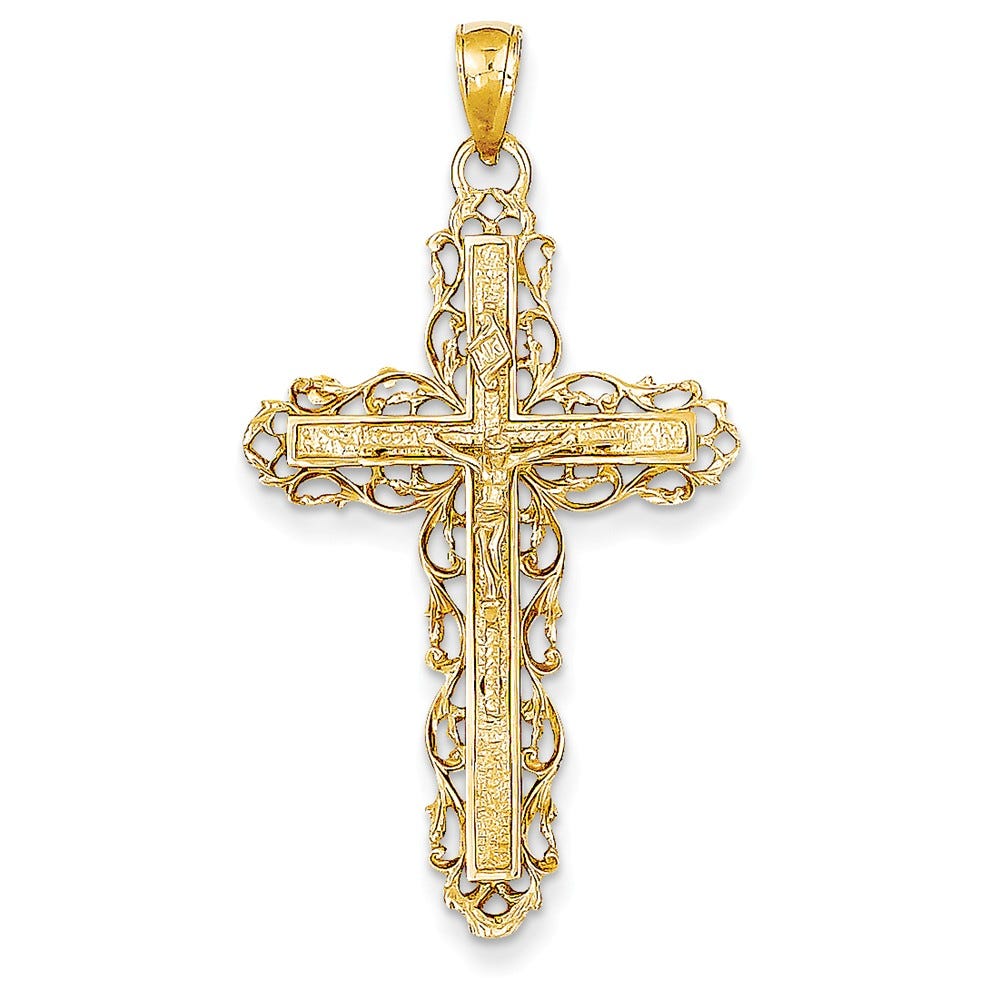 14K Crucifix Pendant