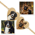 Double Hearts Photo Engrave Bracelet