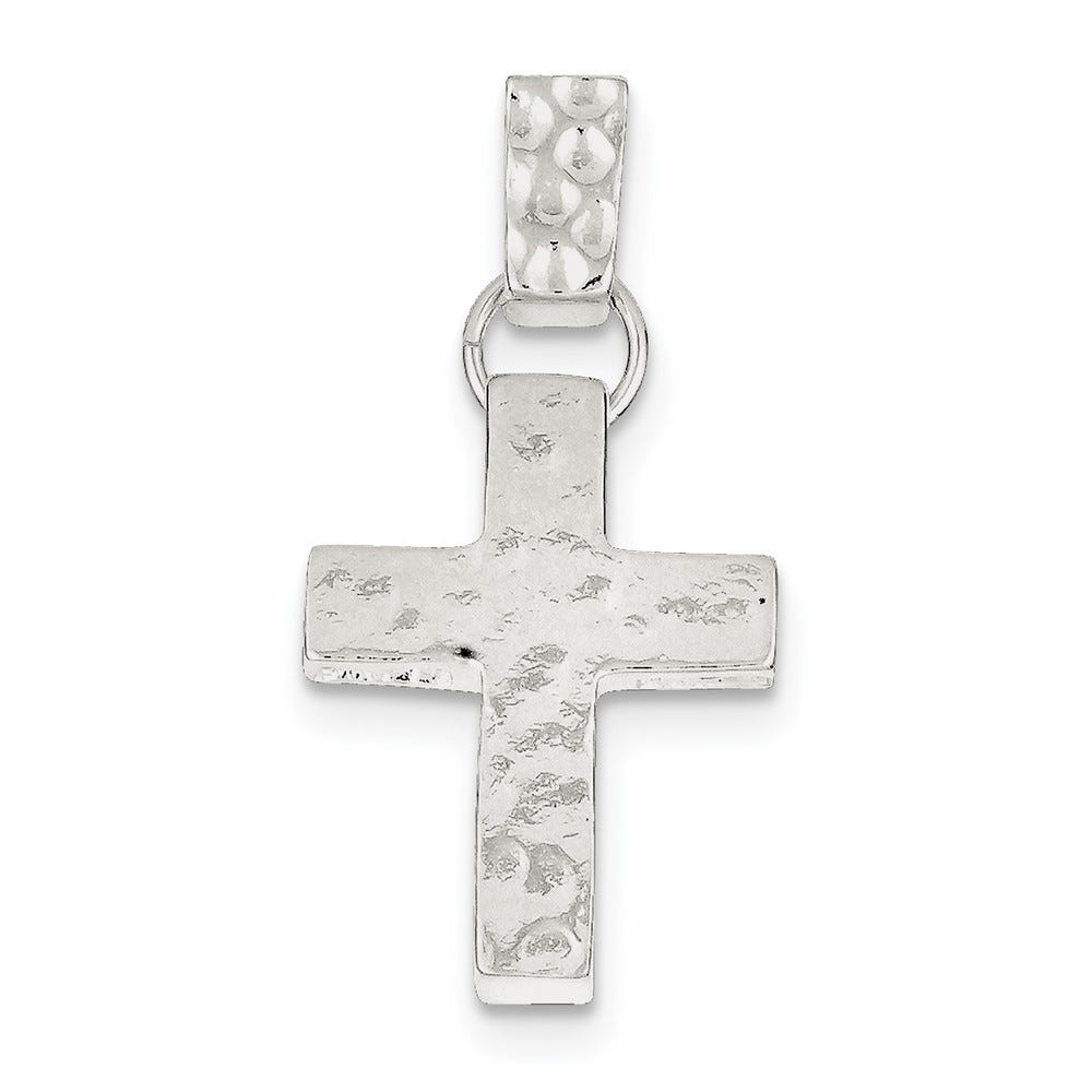 Hammered Latin Cross Pendant