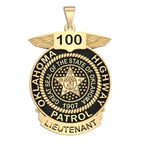 Personalized Oklahoma State Trooper Badge with Your Rank and Number