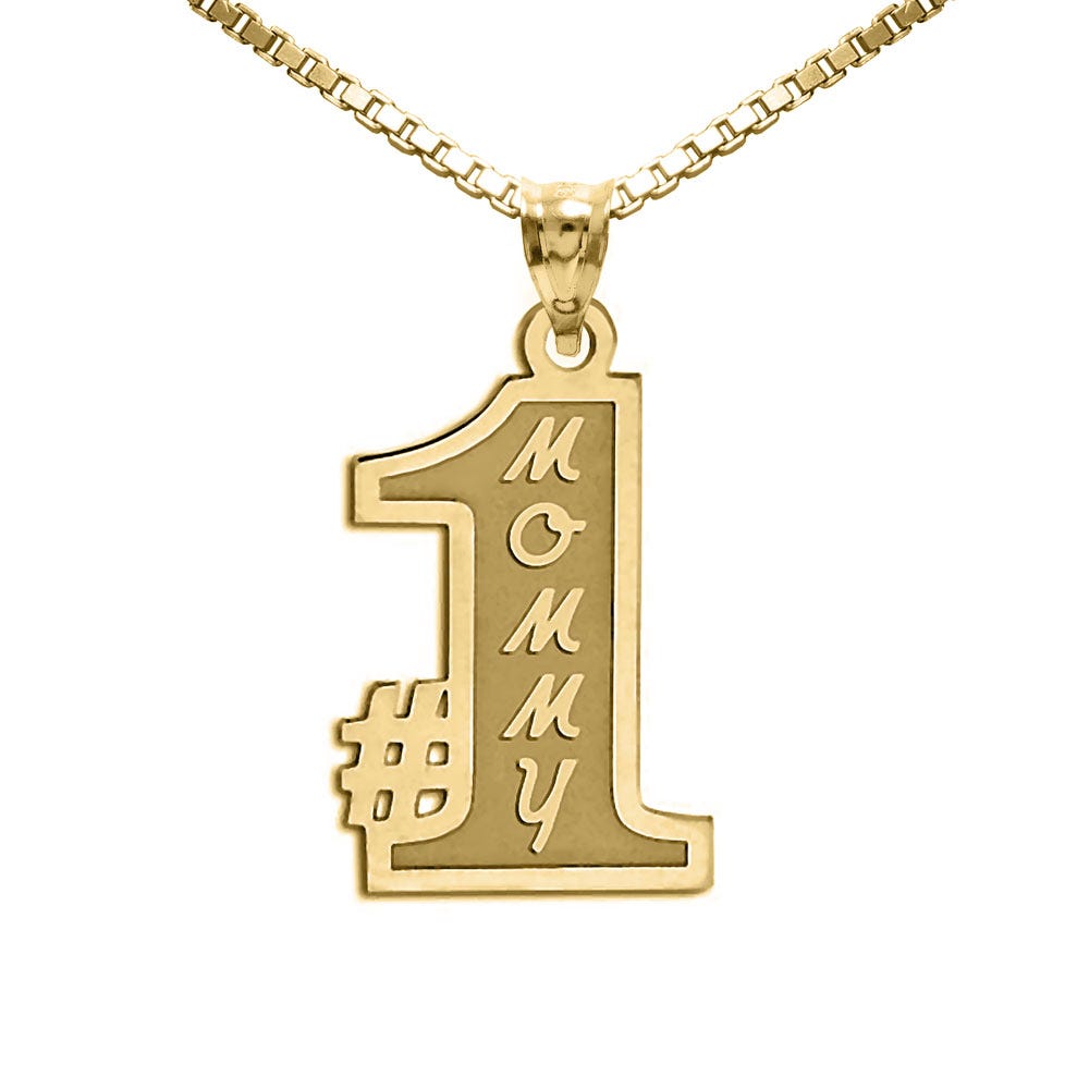 #1 Mommy Pendant or Charm