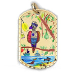 "Made By Me" Dog Tag Laser Engraved Pendant with 18 Inch Chain
