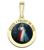 Divine Mercy Round Color Medal