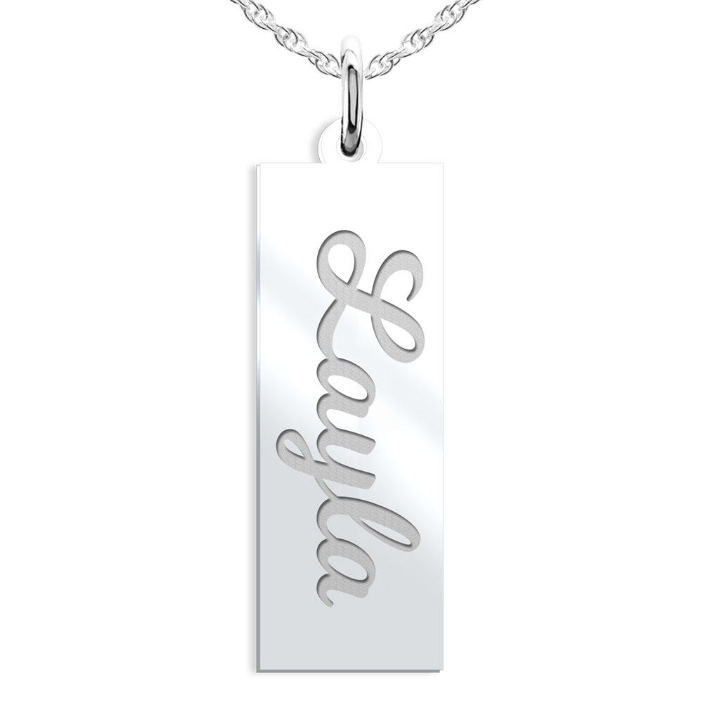 Dainty Name Tag Necklace