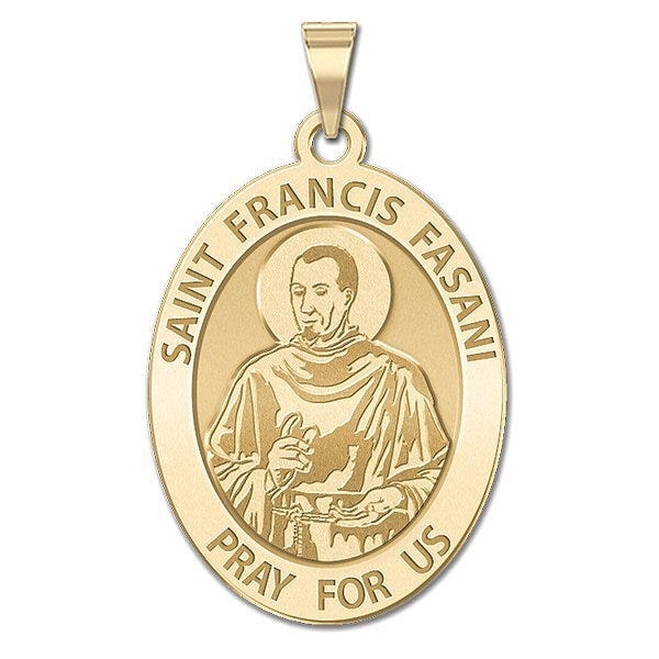 Saint Francis Fasani Oval Religious Medal