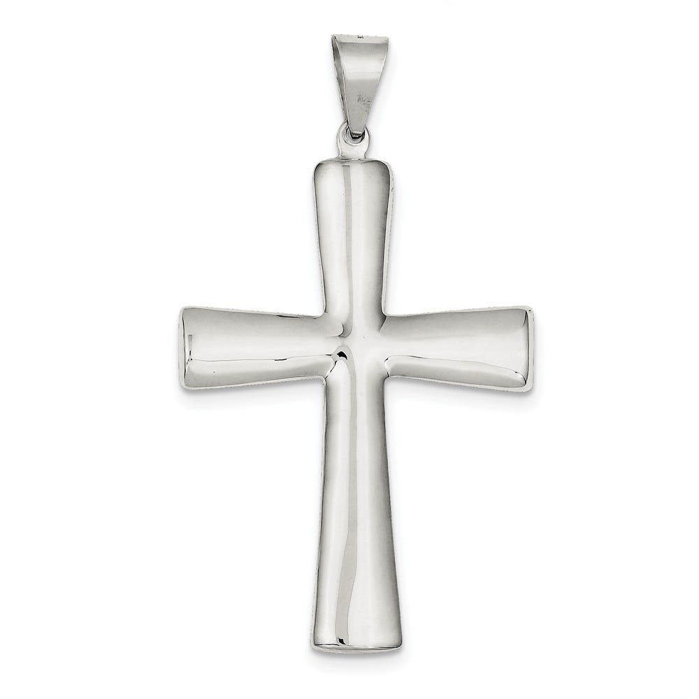 Sterling Silver Hollow Cross Pendant