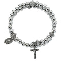 Sterling Silver Beaded Wrap Rosary
