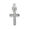 Cubic Zirconia Latin Cross Pendant
