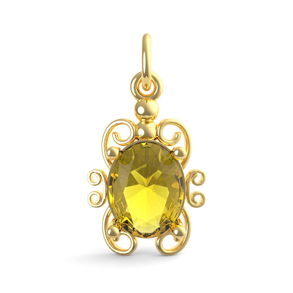 Filigree August Stone Charm(4764-008)